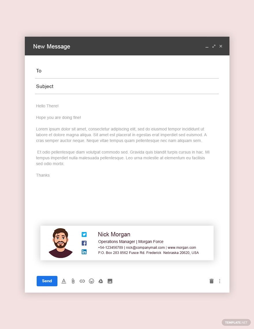 Operation Manager Email Signature Template
