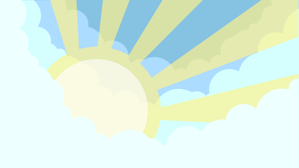 Sun Clouds Background Template