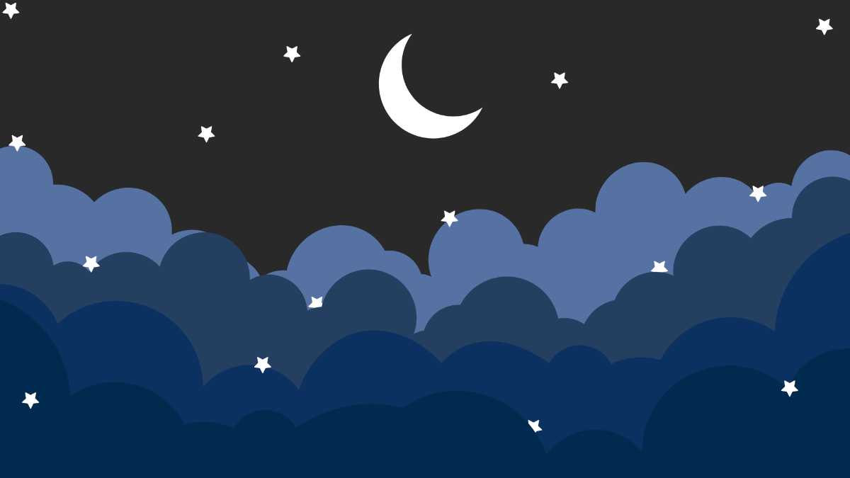 Night Clouds Background Template
