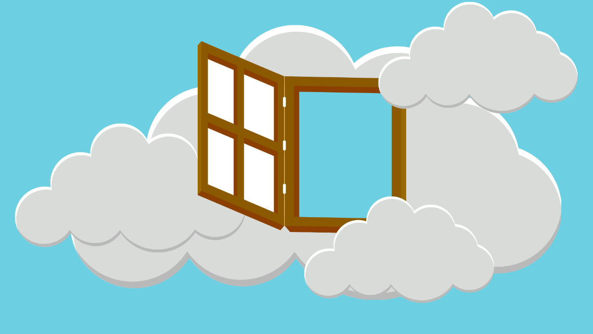 Cloud Desktop Background Template