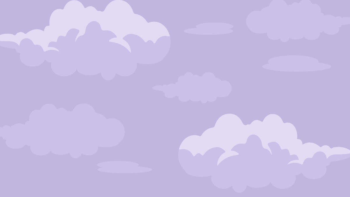 Free Floating Cloud Background Template