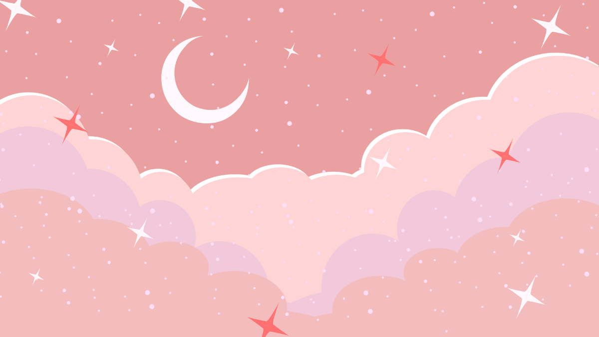 Glitter Cloud Background Template