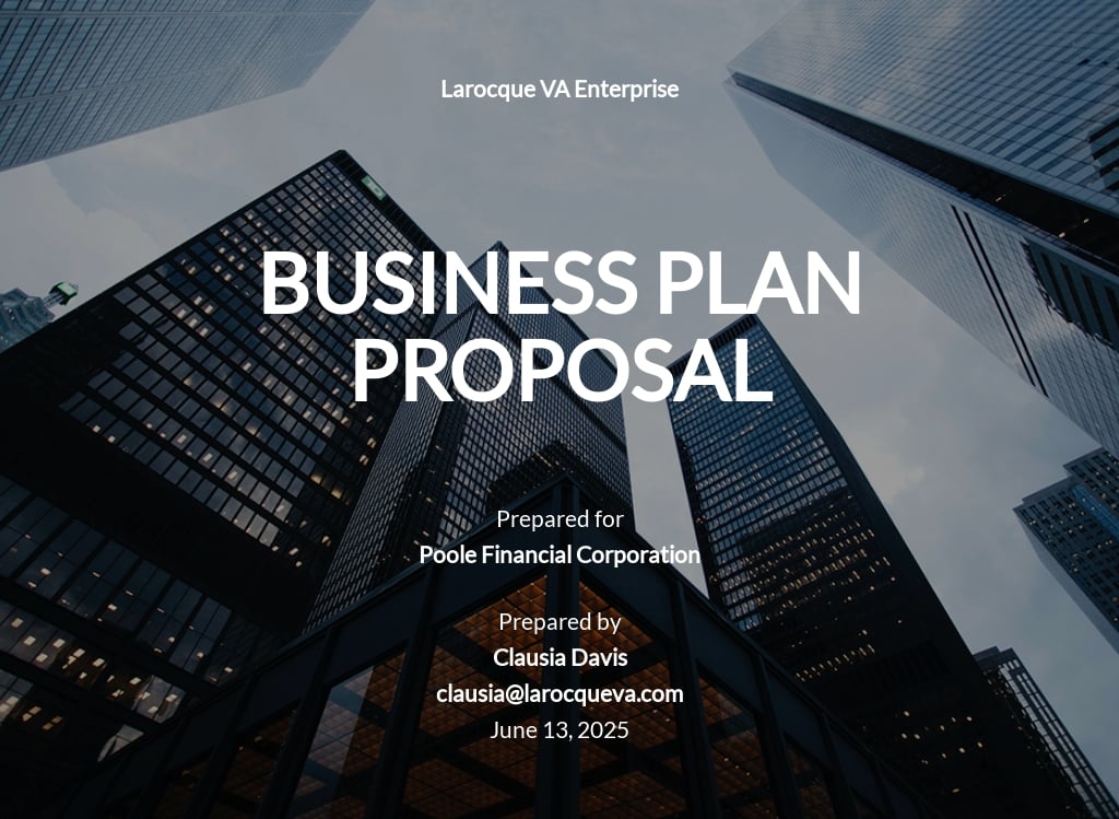 Google Business Proposal Template
