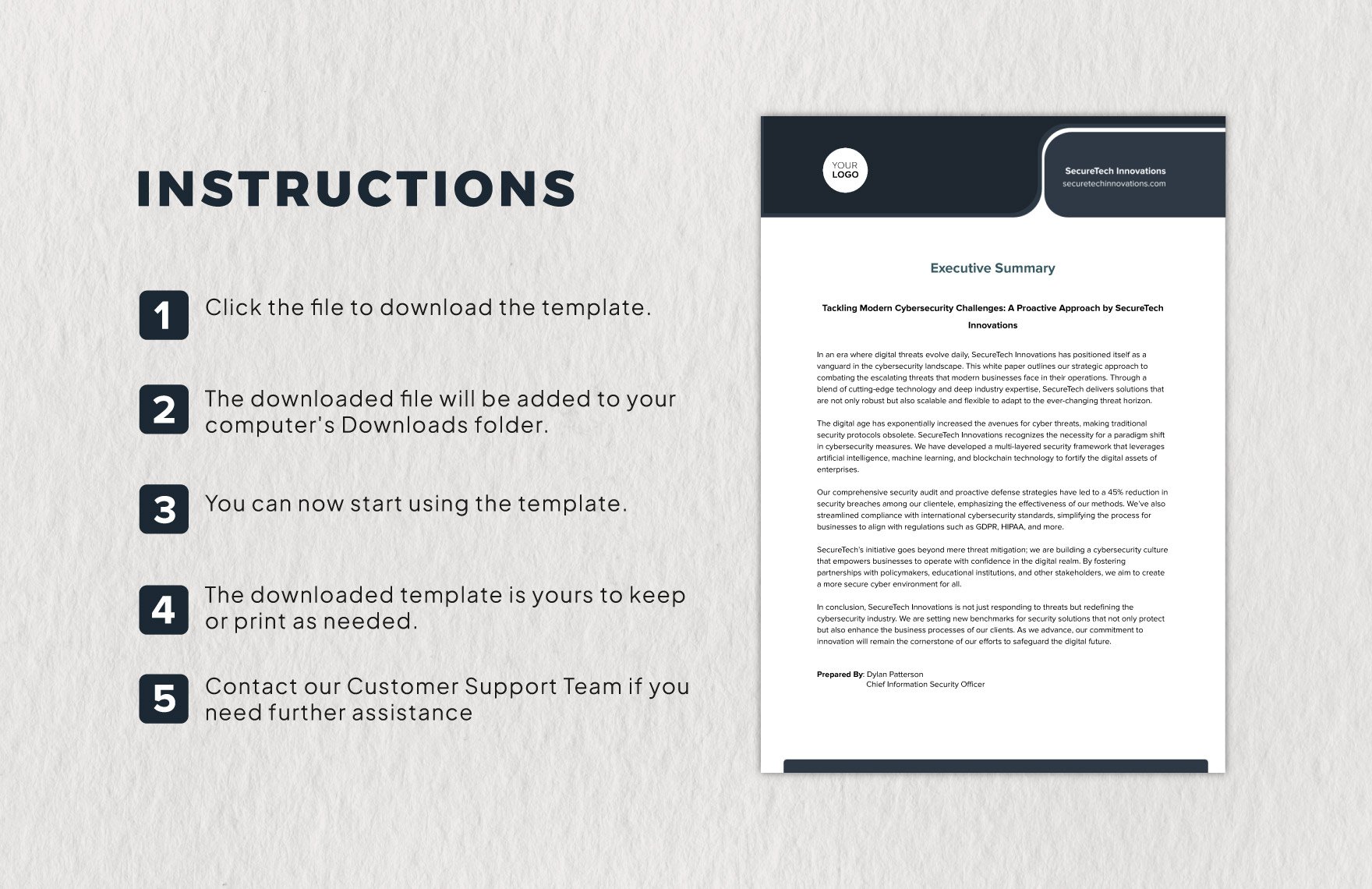 Executive Summary White Paper Template