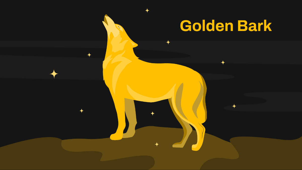 Golden Wolf Wallpaper