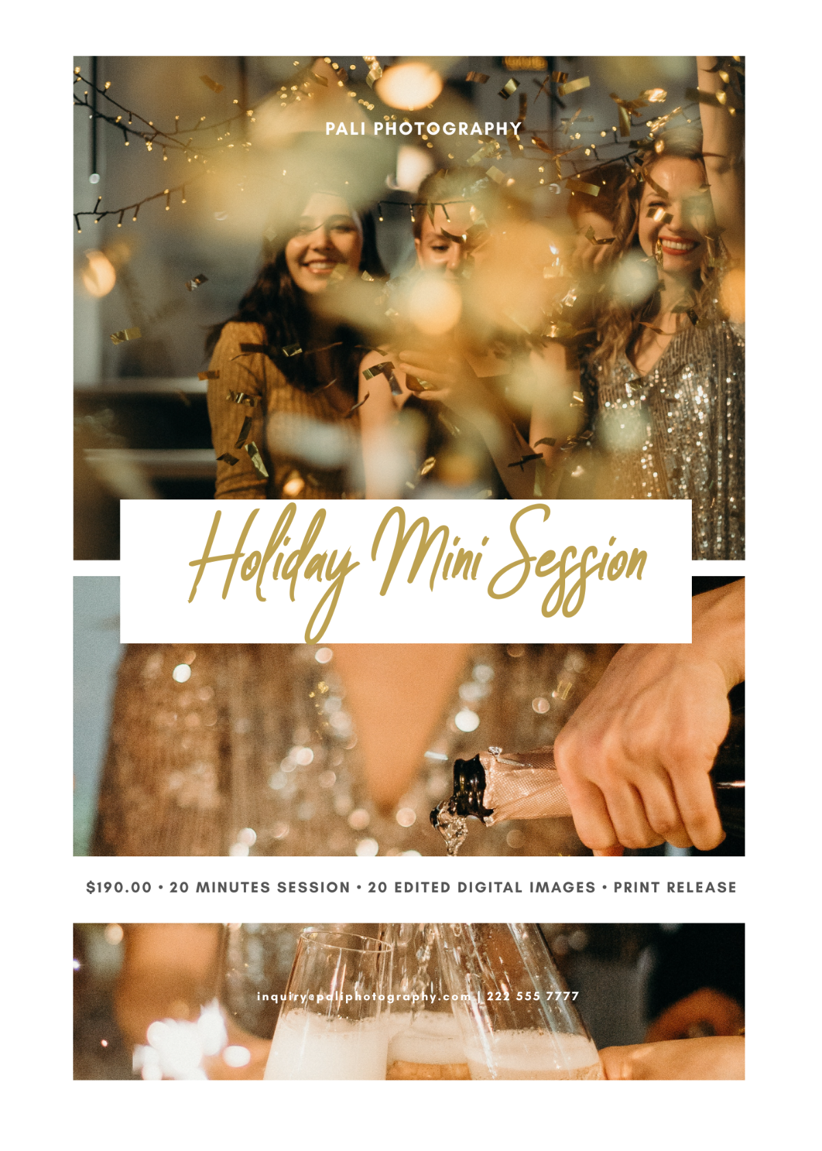 Free Holiday Mini Session Template