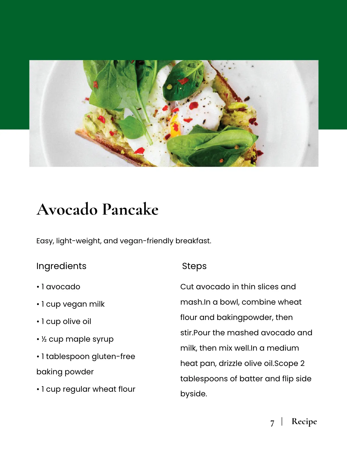Free Elegant Vegan Cookbook Template to Edit Online