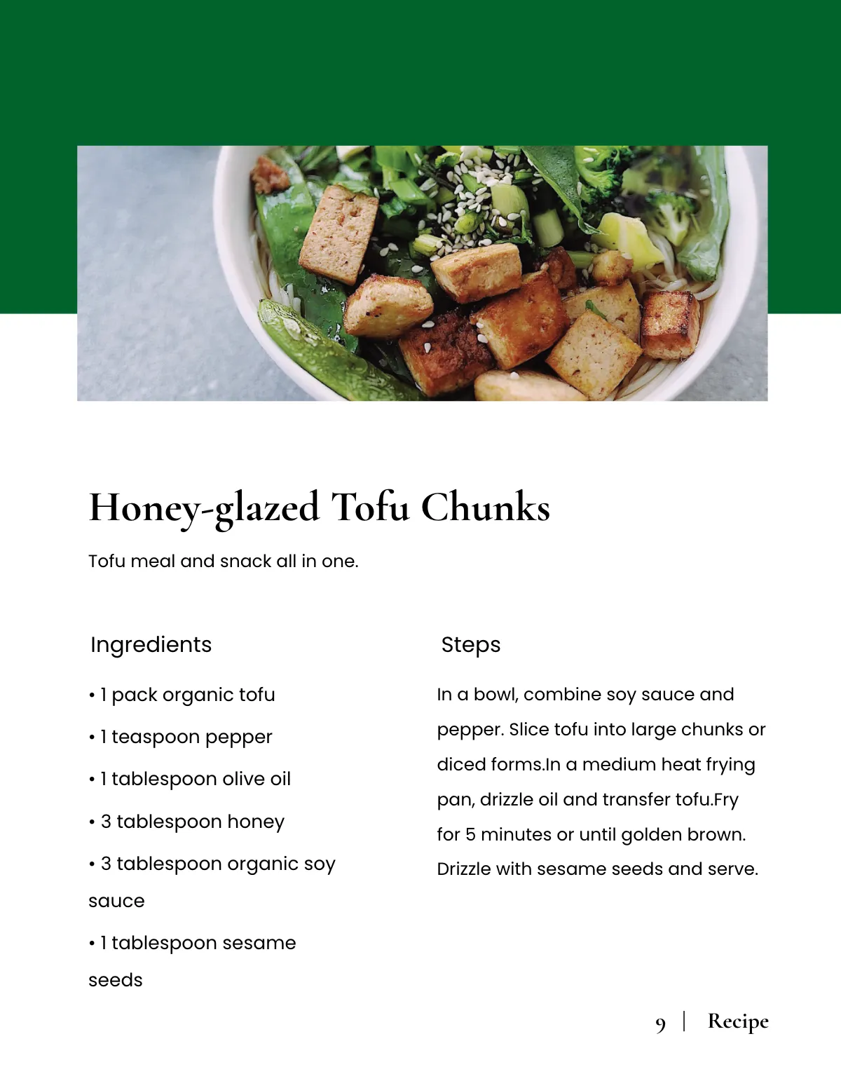 Free Elegant Vegan Cookbook Template to Edit Online