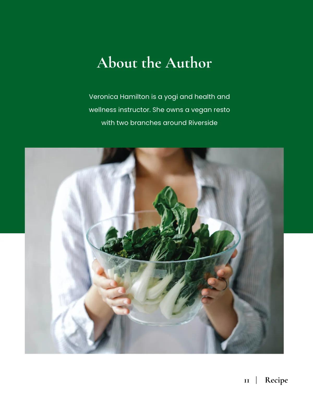 Free Elegant Vegan Cookbook Template to Edit Online