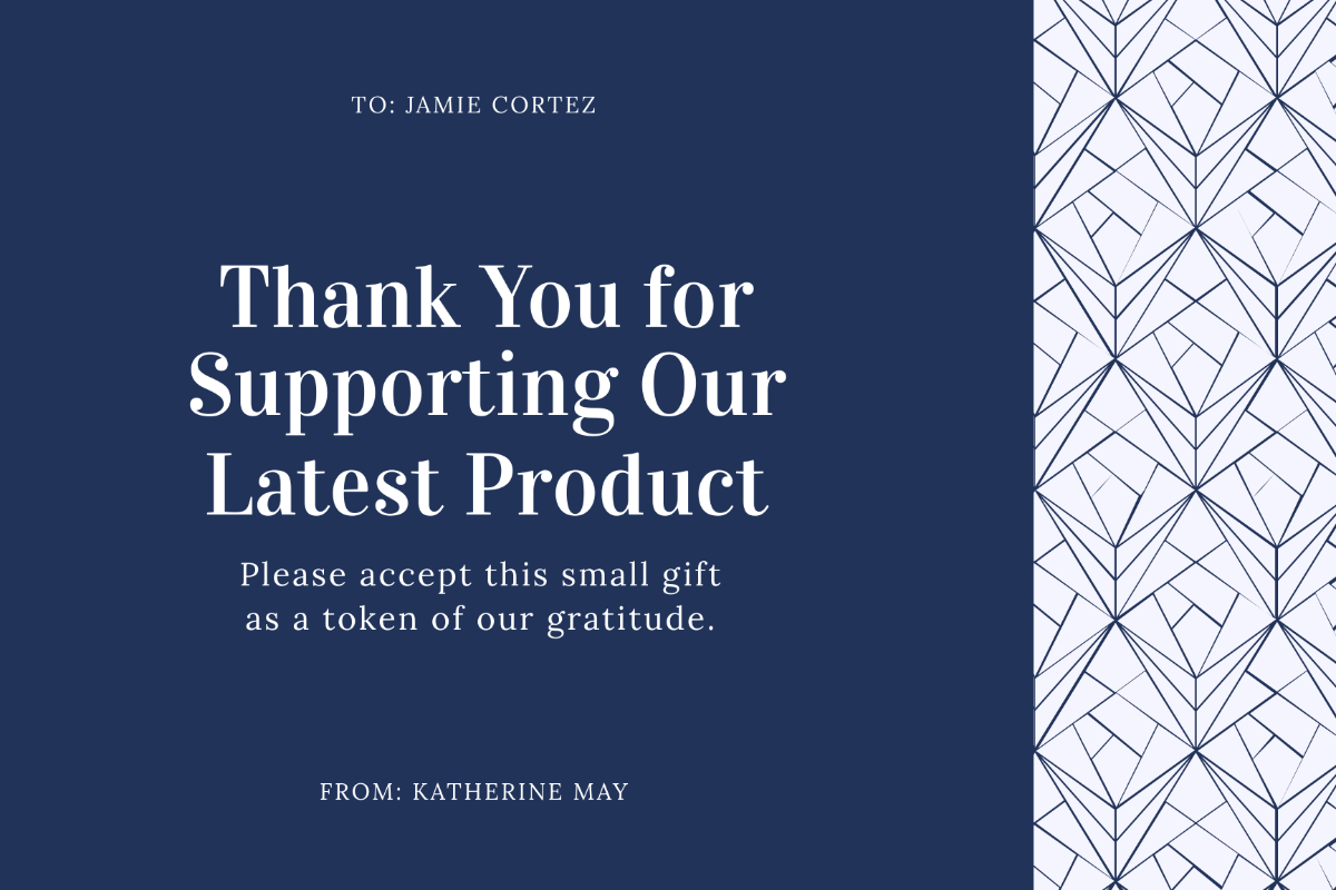 Professional Business Thank You Card Template