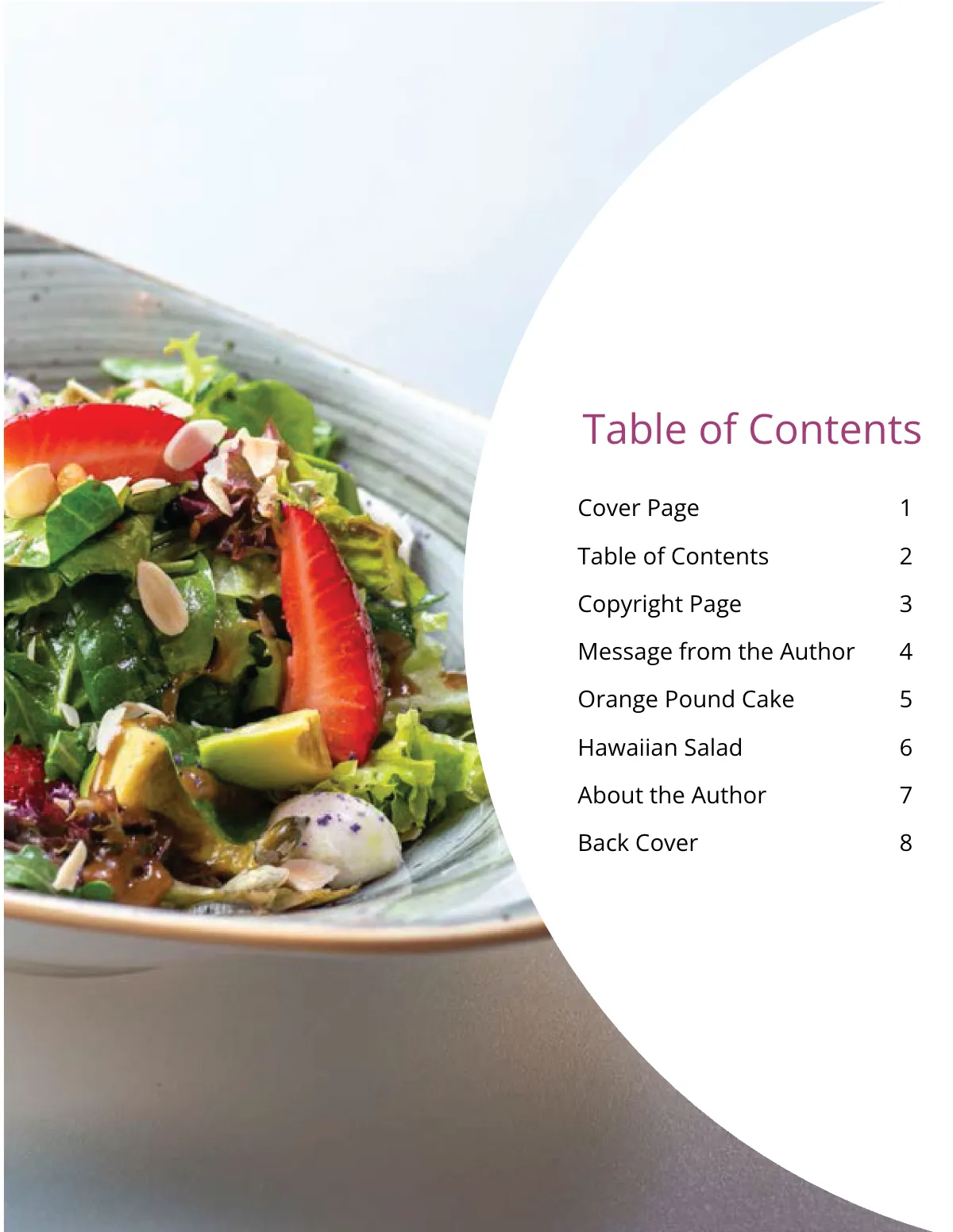 Free Modern Healthy Cookbook Template to Edit Online