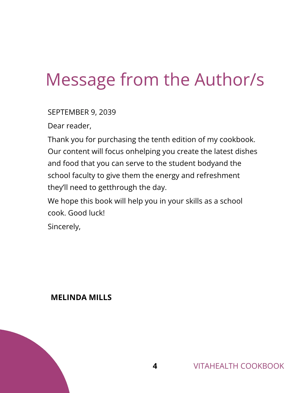 Free Modern Healthy Cookbook Template to Edit Online