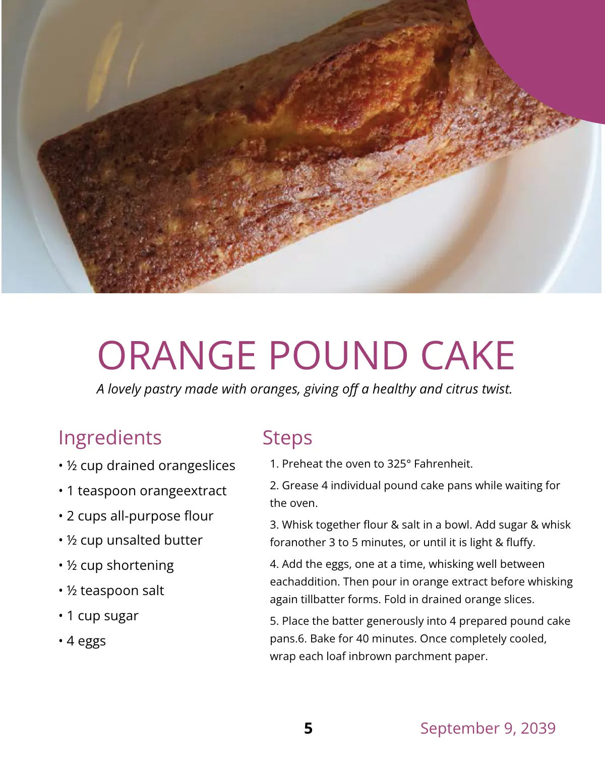 Free Modern Healthy Cookbook Template to Edit Online