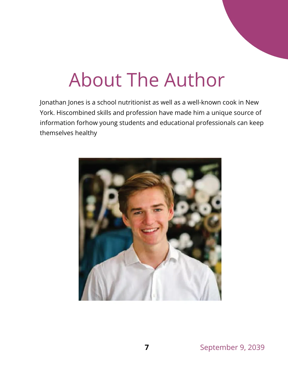 Free Modern Healthy Cookbook Template to Edit Online