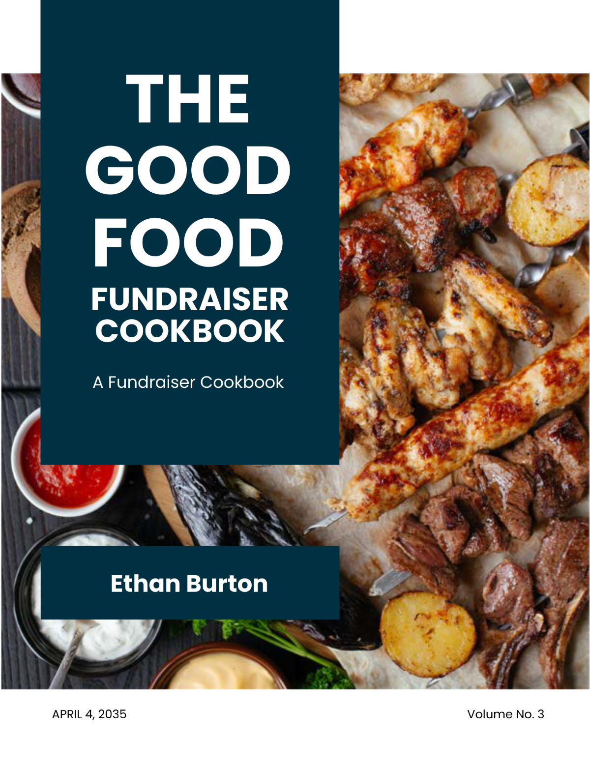 Free Elegant Fundraiser Cookbook Template