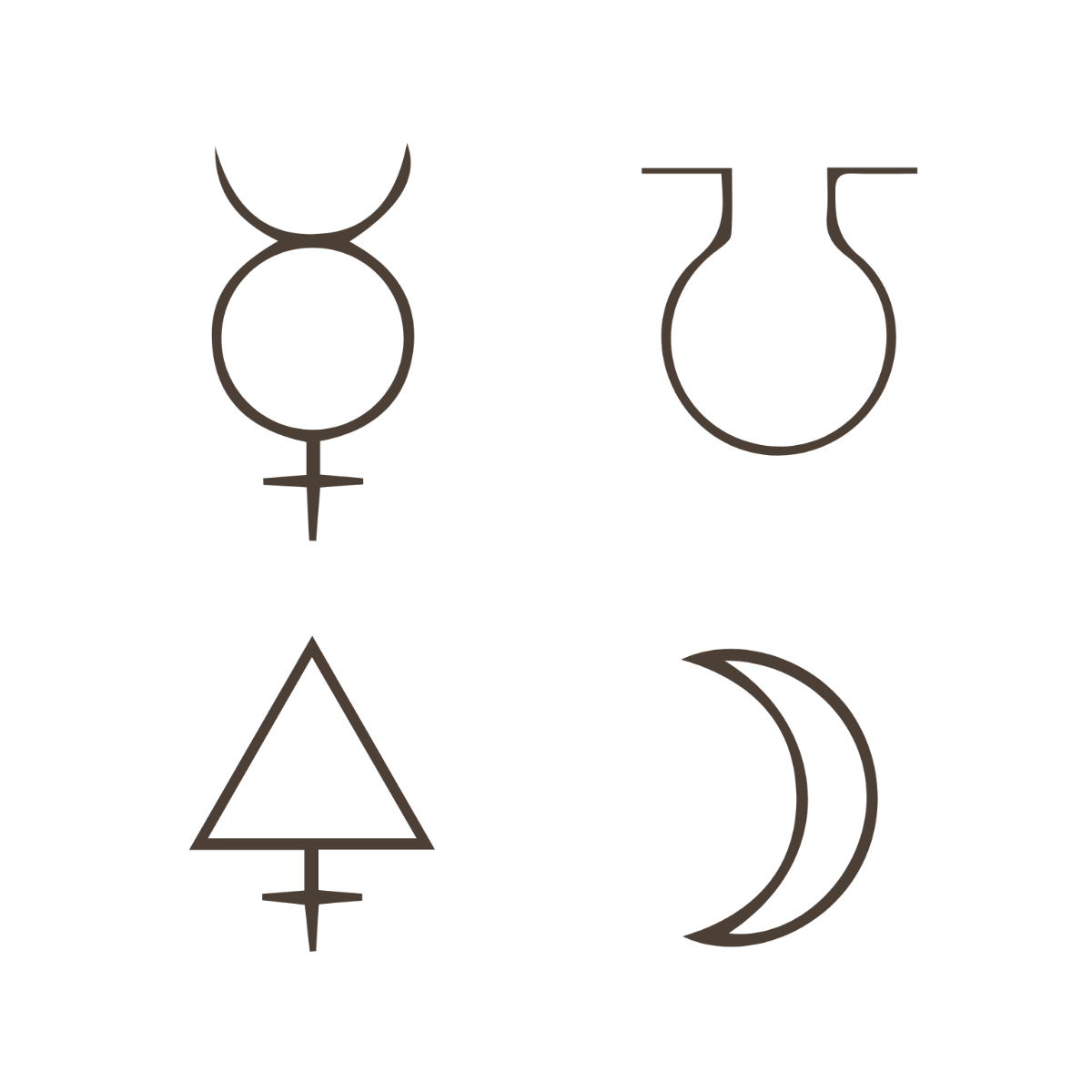 Free Basic Alchemy Symbols clipart Template