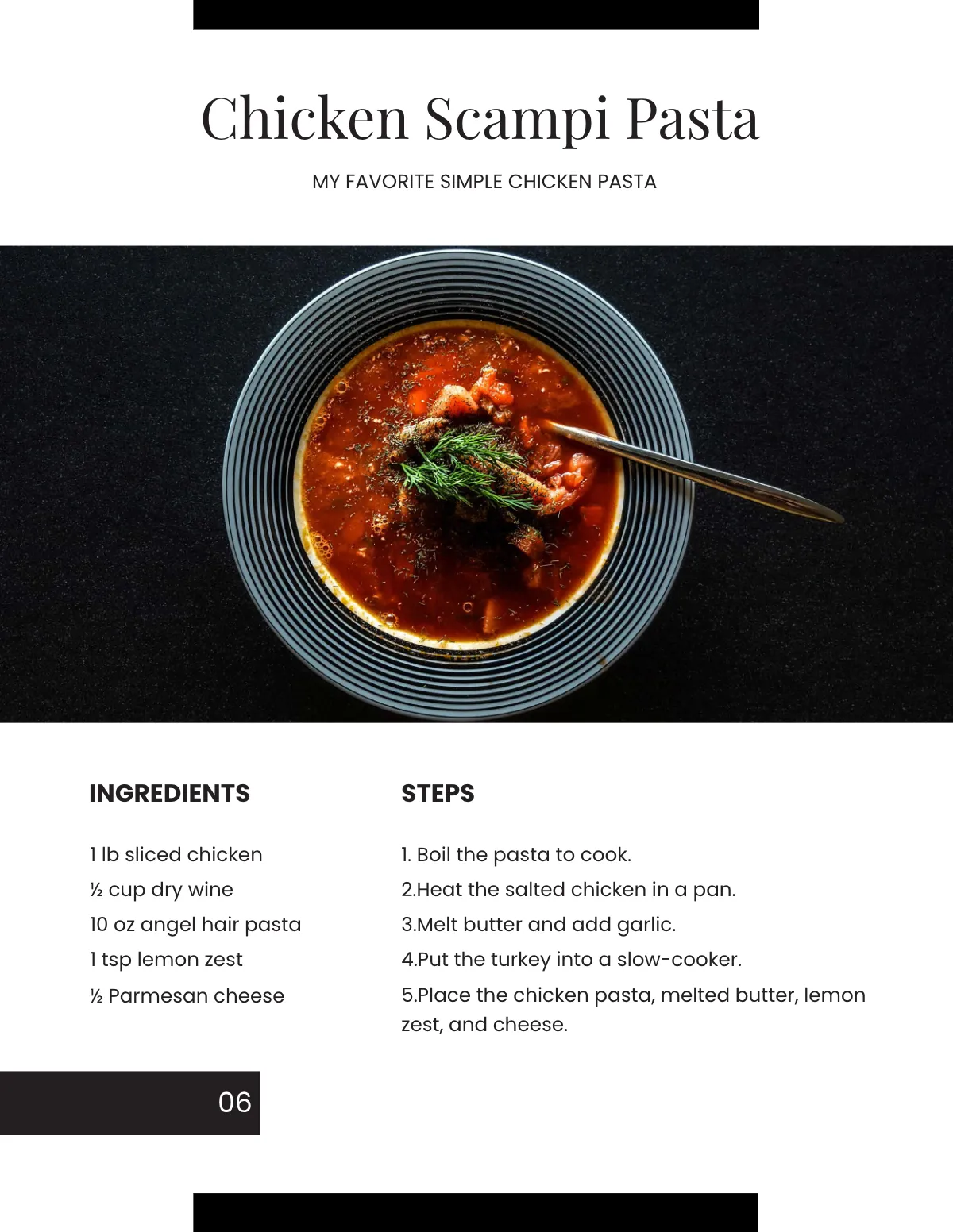 Free Elegant Journal Cookbook Template to Edit Online