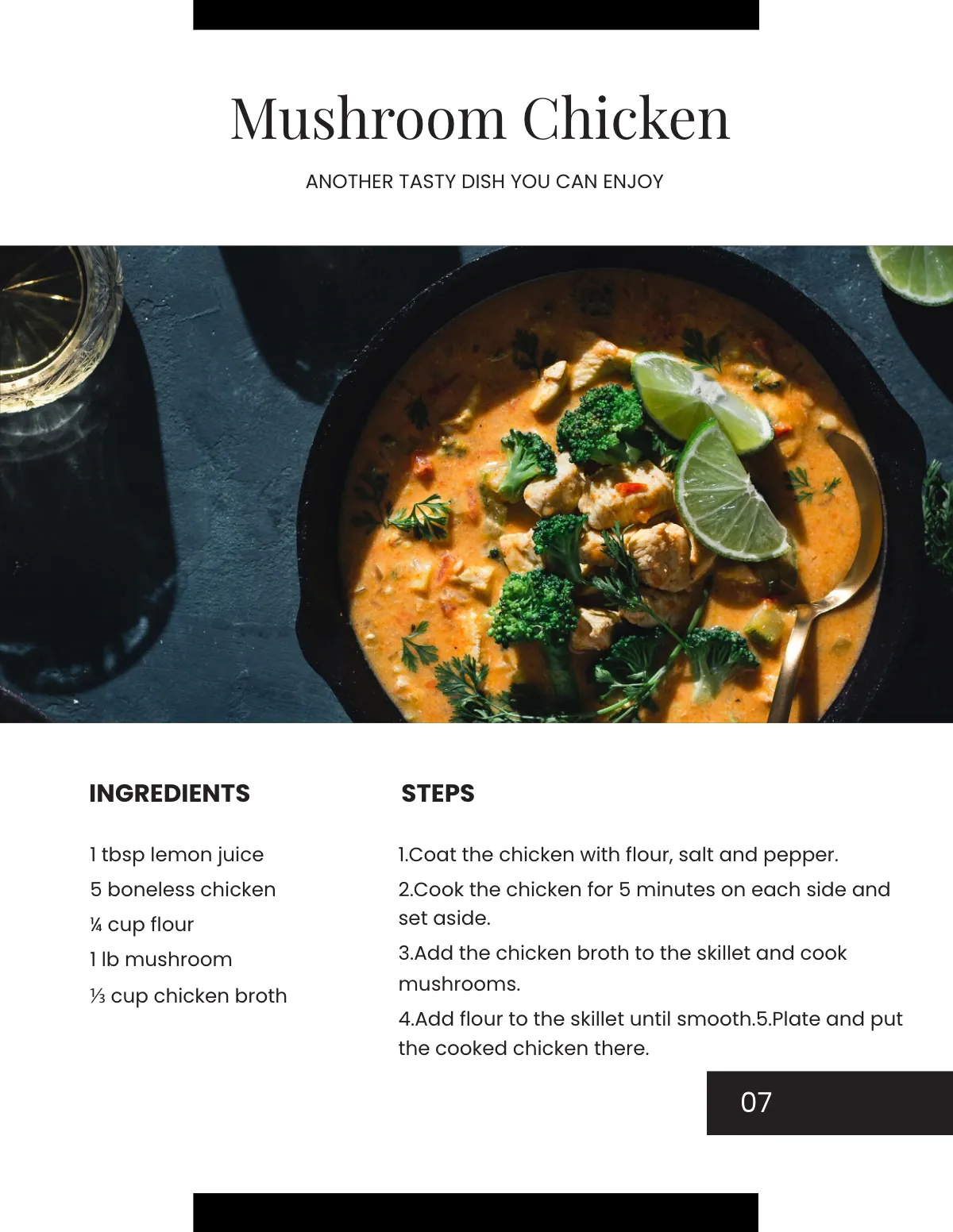 Free Elegant Journal Cookbook Template to Edit Online