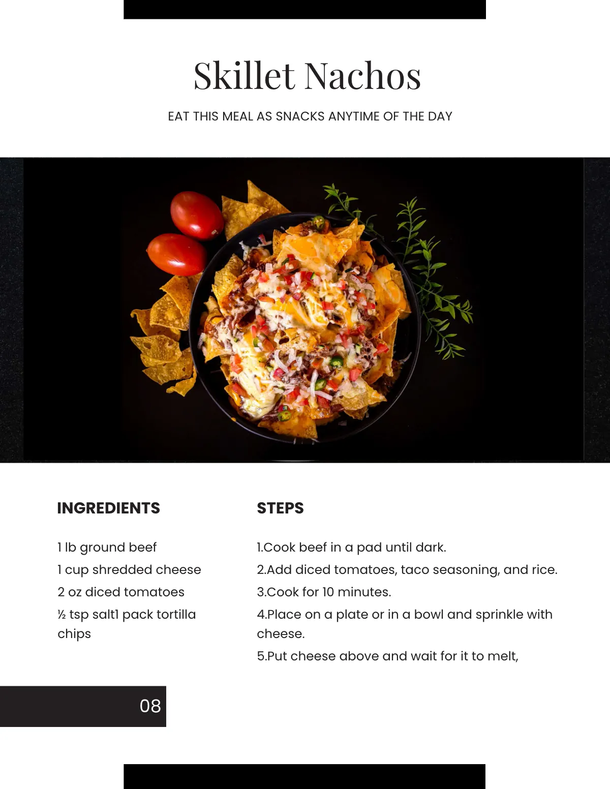 Free Elegant Journal Cookbook Template to Edit Online