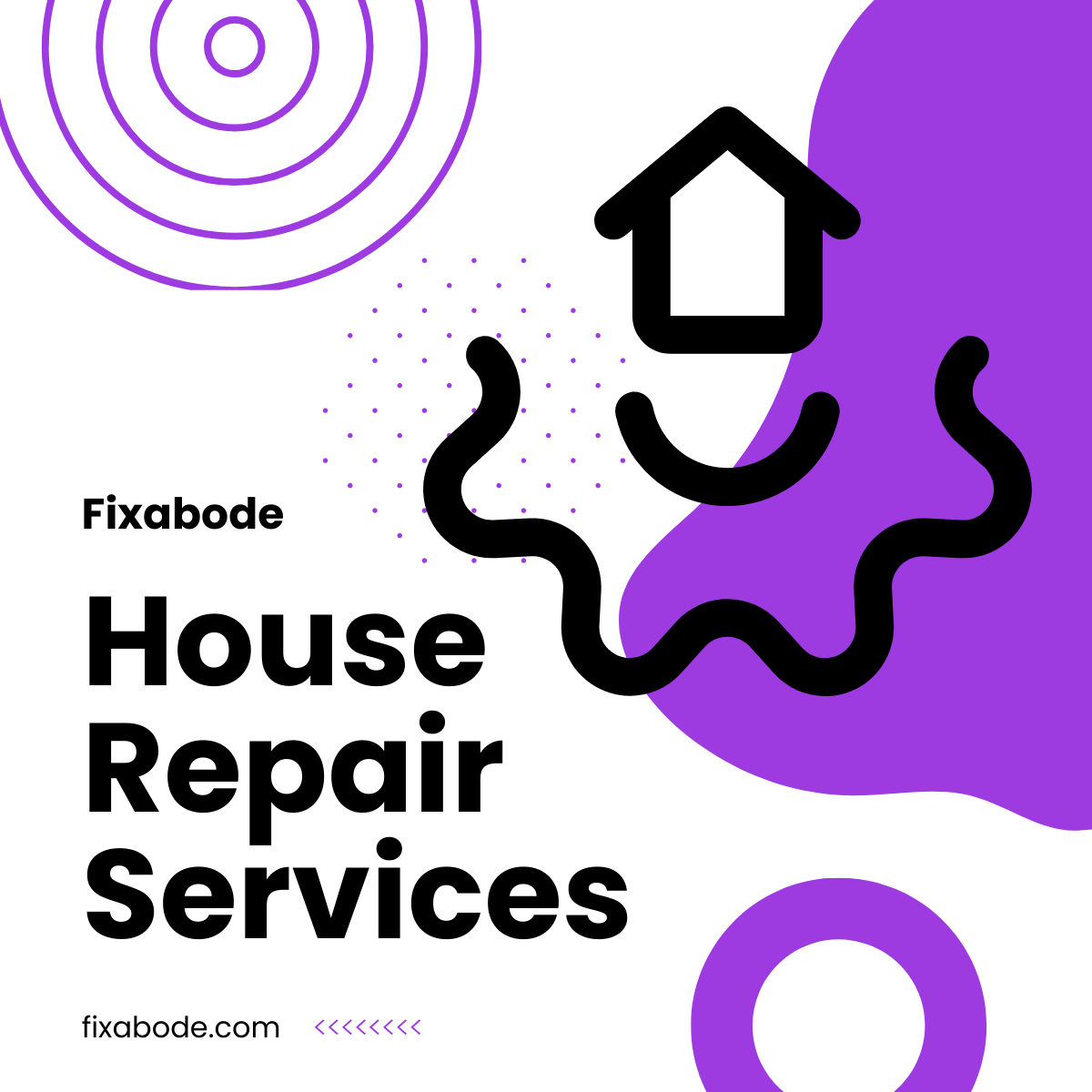 Free House Repair Service Linkedin Post Template