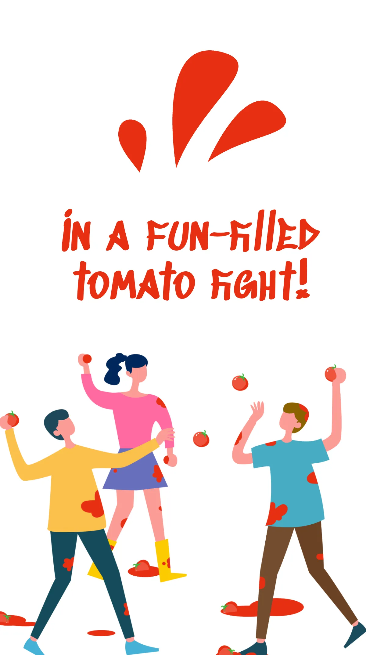 Free La Tomatina Event Instagram Story Template to Edit Online