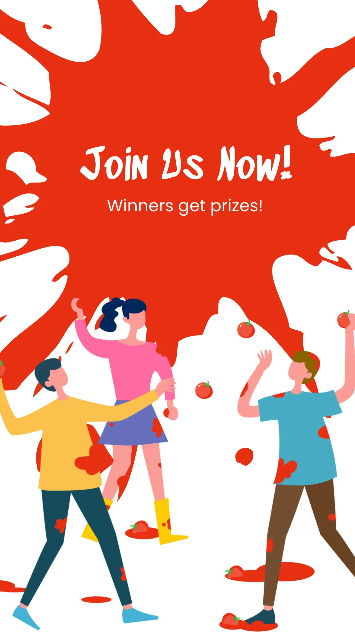 Free La Tomatina Event Instagram Story Template to Edit Online