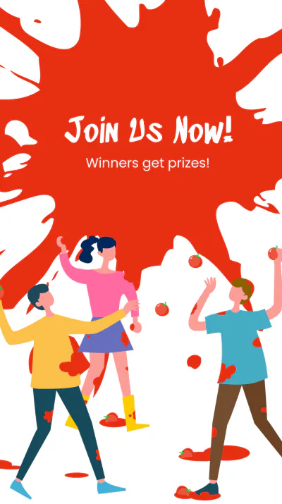 Free La Tomatina Event Instagram Story Template to Edit Online