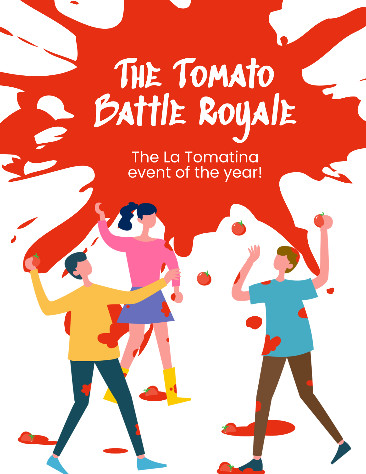 Free La Tomatina Event Flyer Template