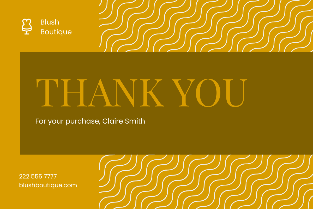 Business Thank You Greeting Card