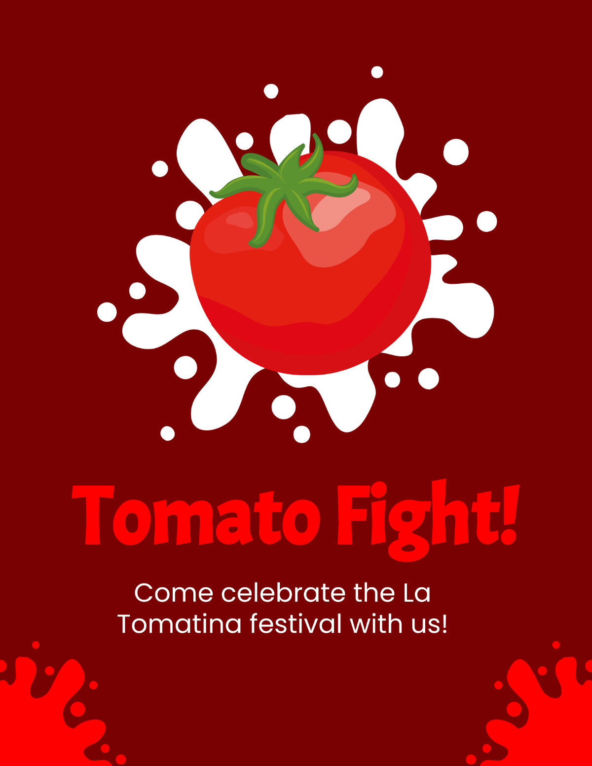 La Tomatina Festival Flyer Template