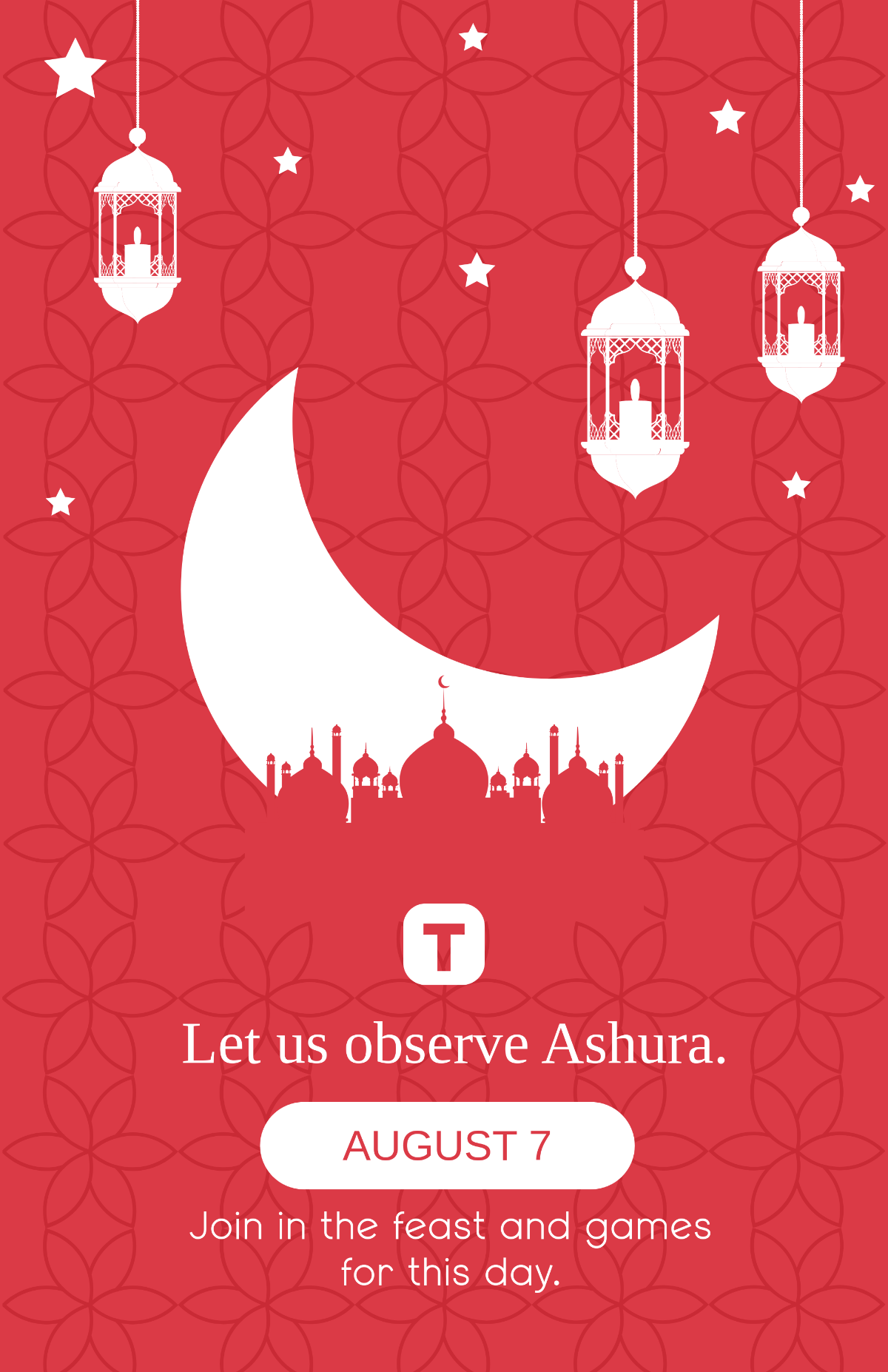 Free Muharram Ashura Poster Template