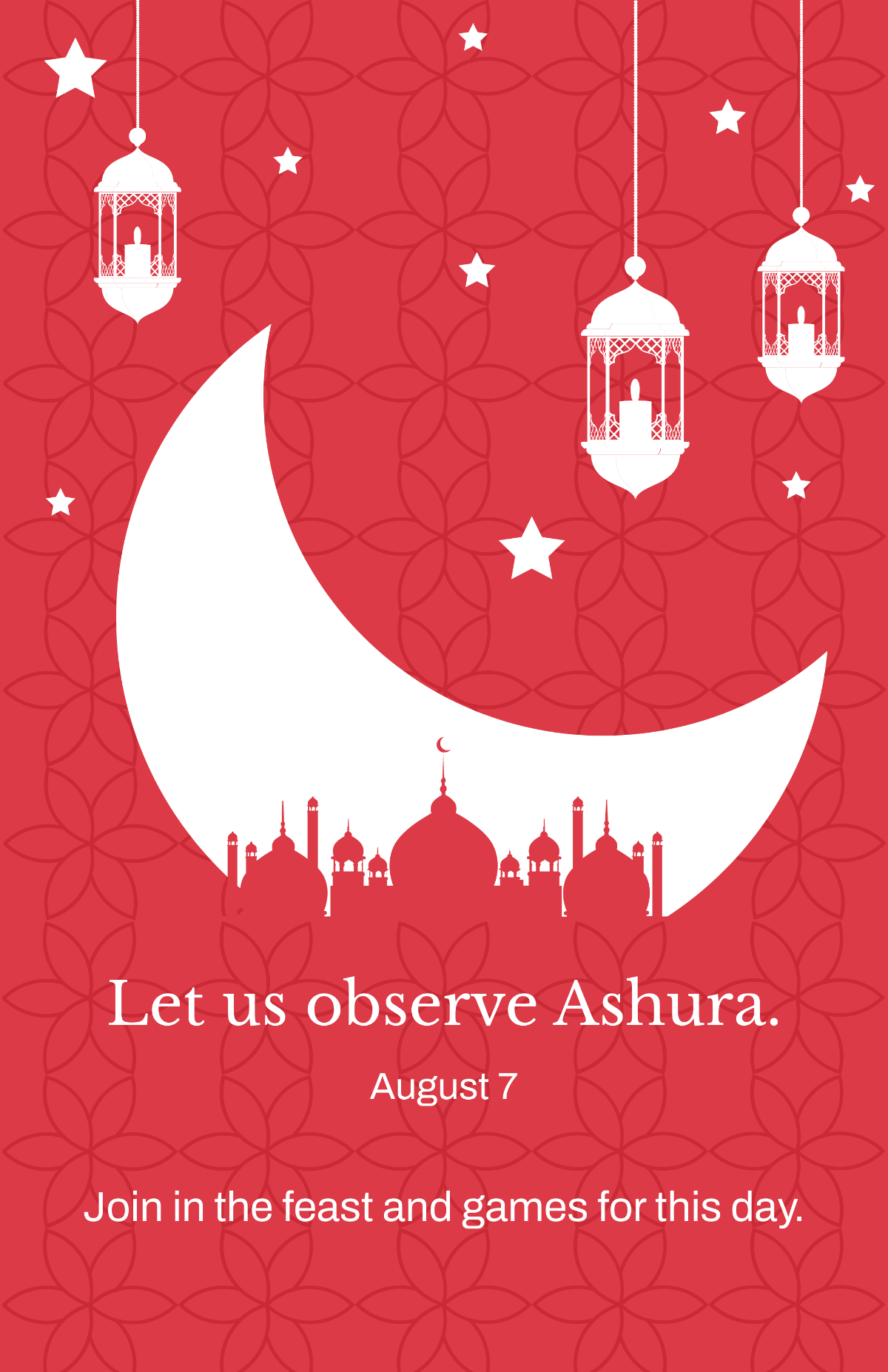 Free Muharram Ashura Poster Template