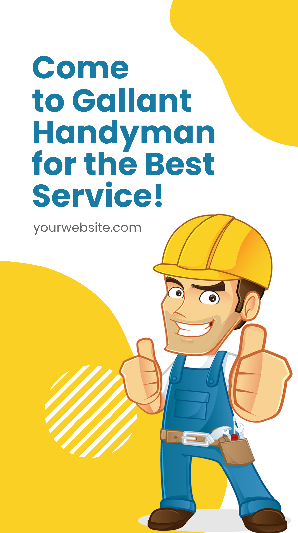 Free Handyman Advertising Whatsapp Post Template