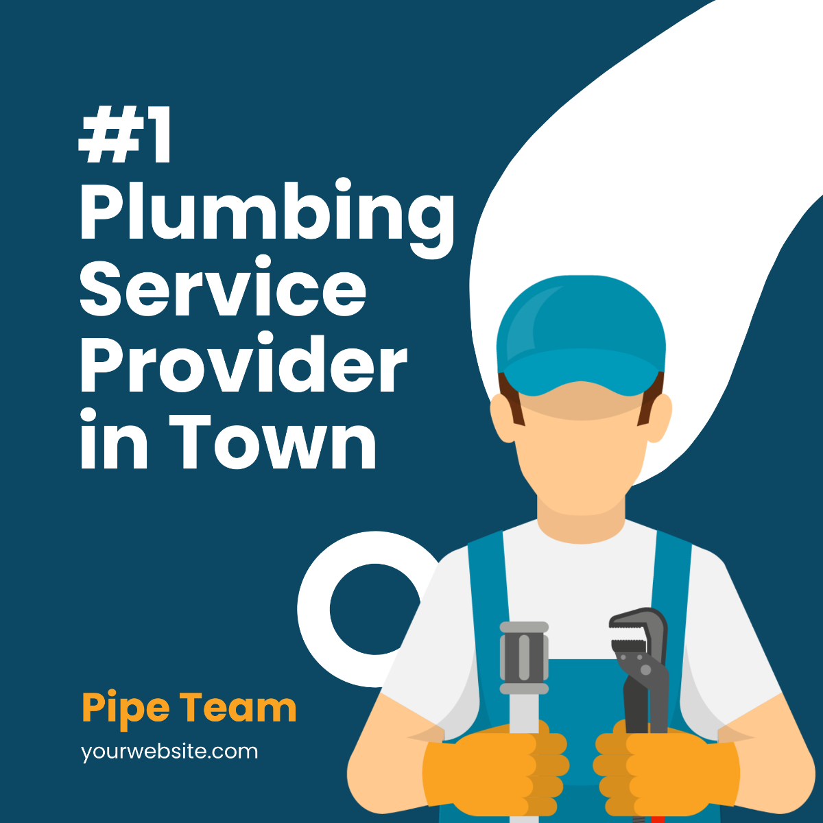 Free Plumbing Service Instagram Post Template