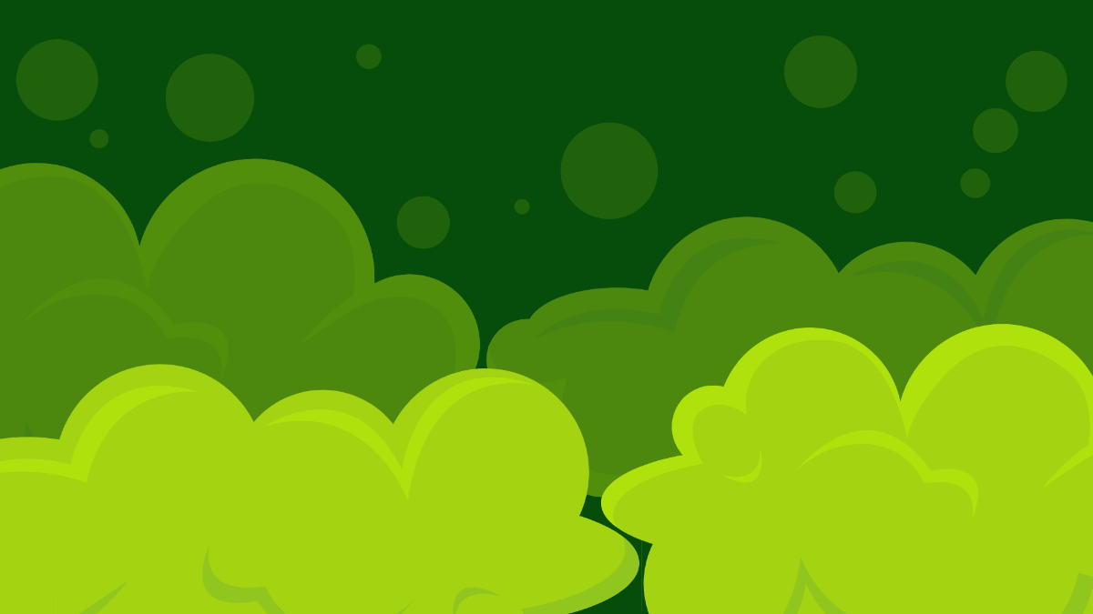 Green Cloud Background Template