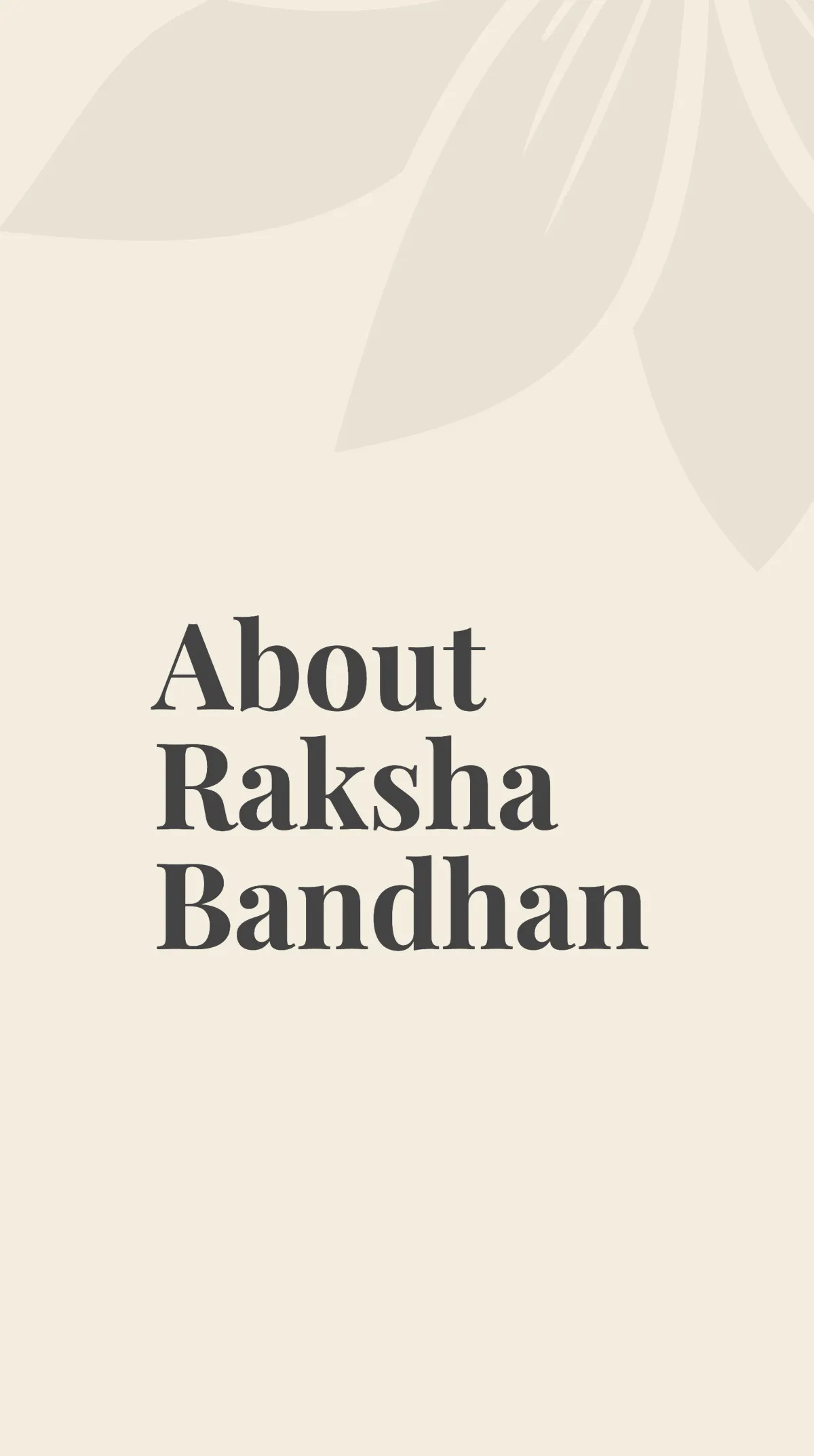 Raksha Bandhan Quote Instagram Story Template