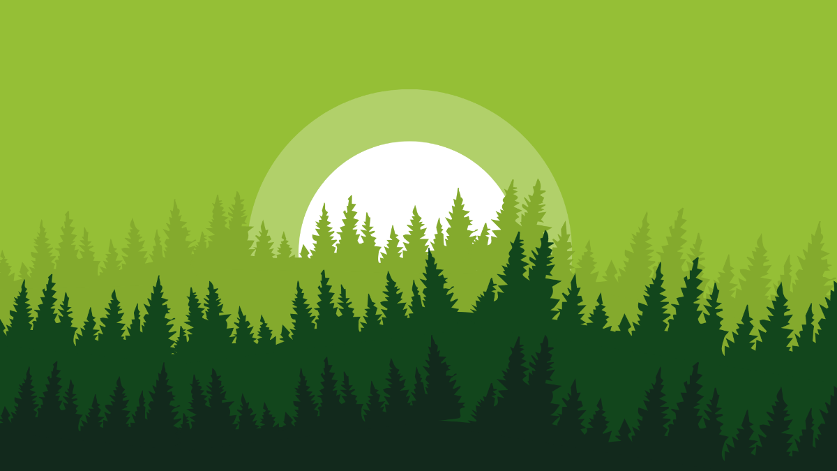 Green Forest Background Template