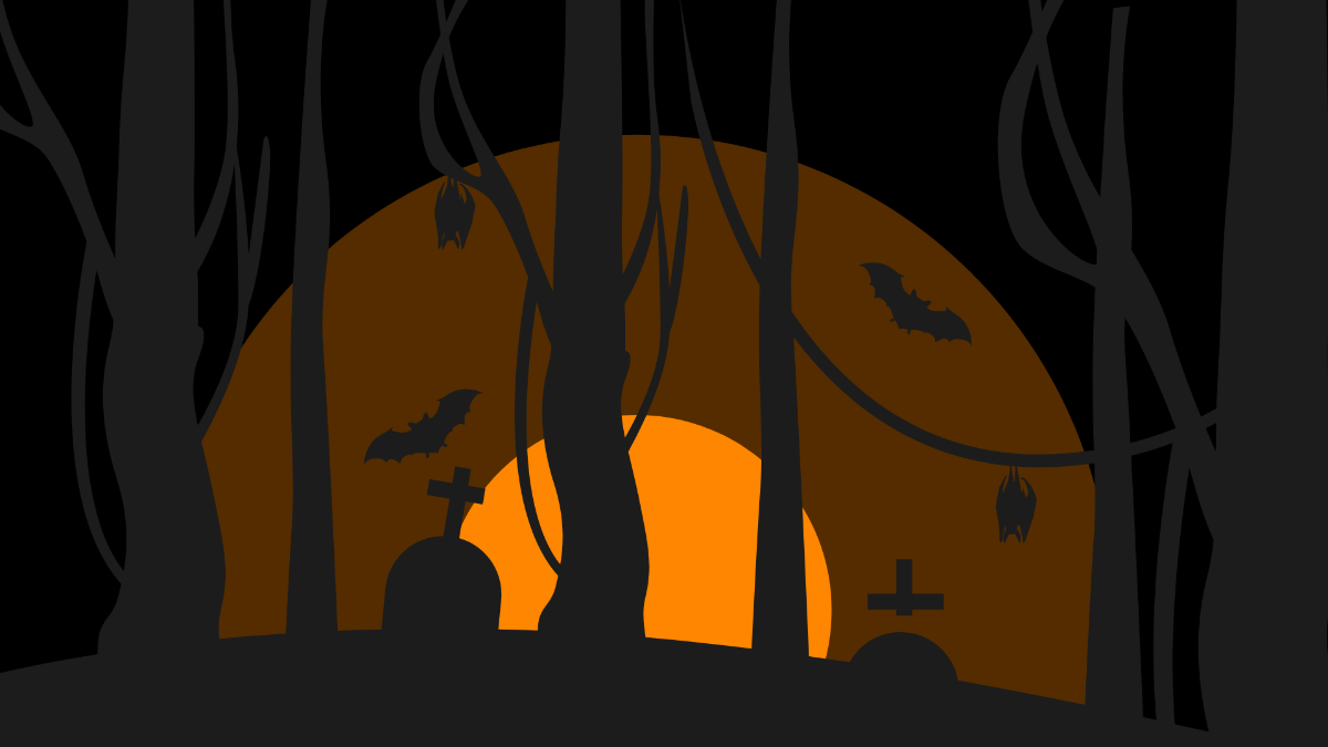 Scary Forest Background Template