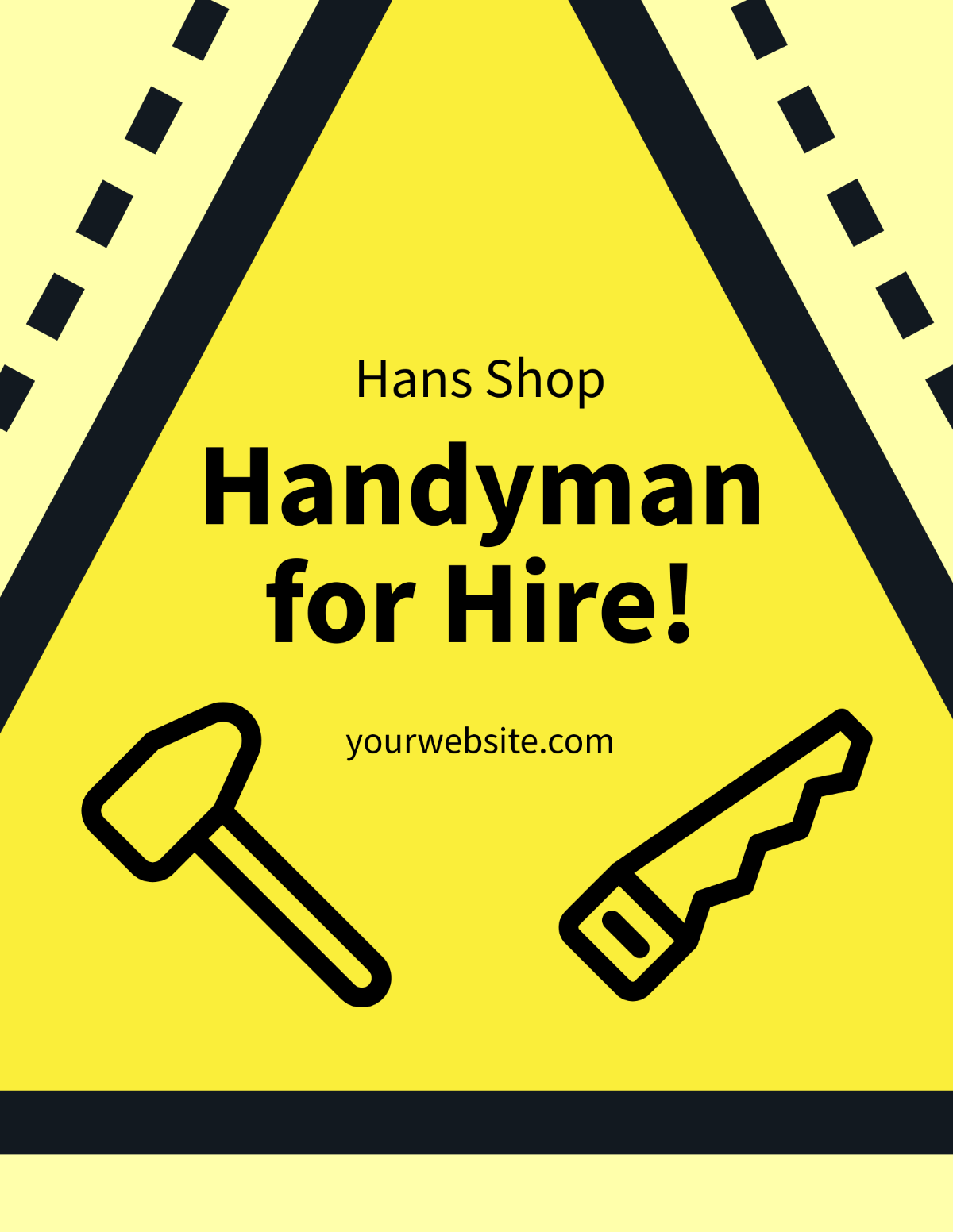 Hiring Handyman Flyer Template