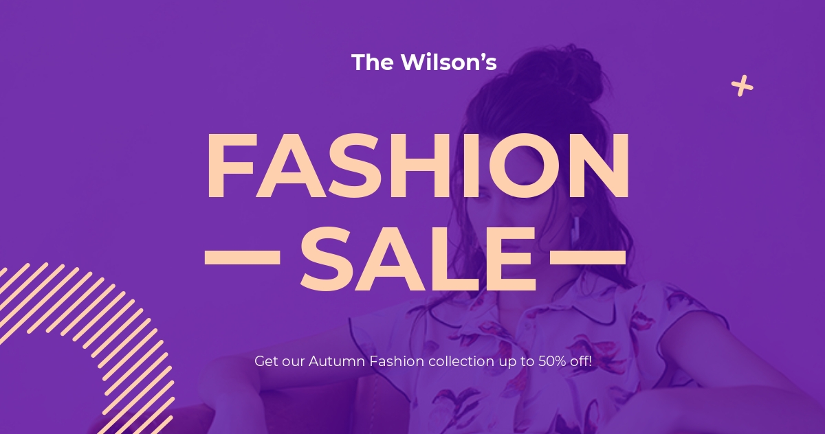 Free Fashion Sale Discounts Facebook Post Template.jpe