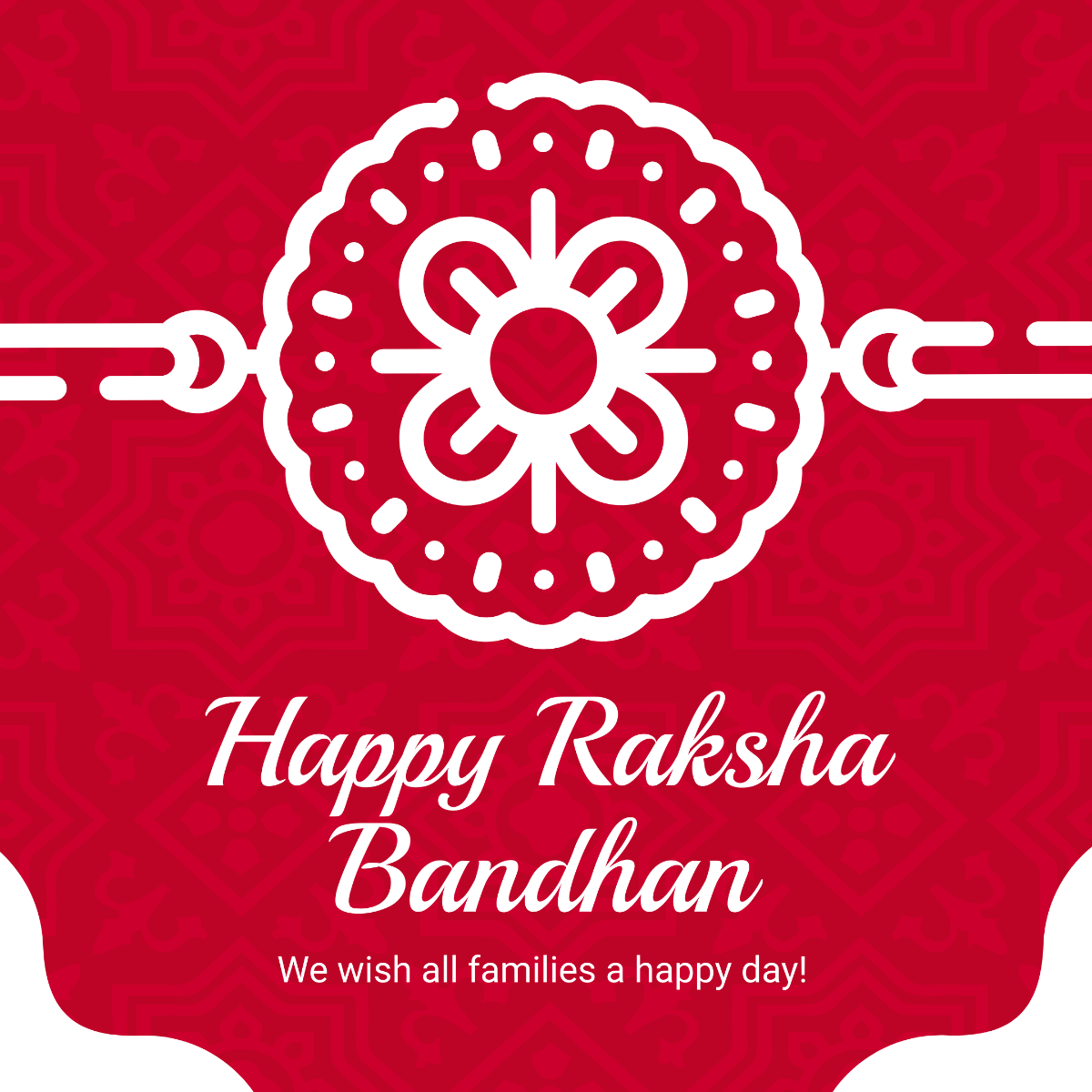 Happy Raksha Bandhan Instagram Post Template