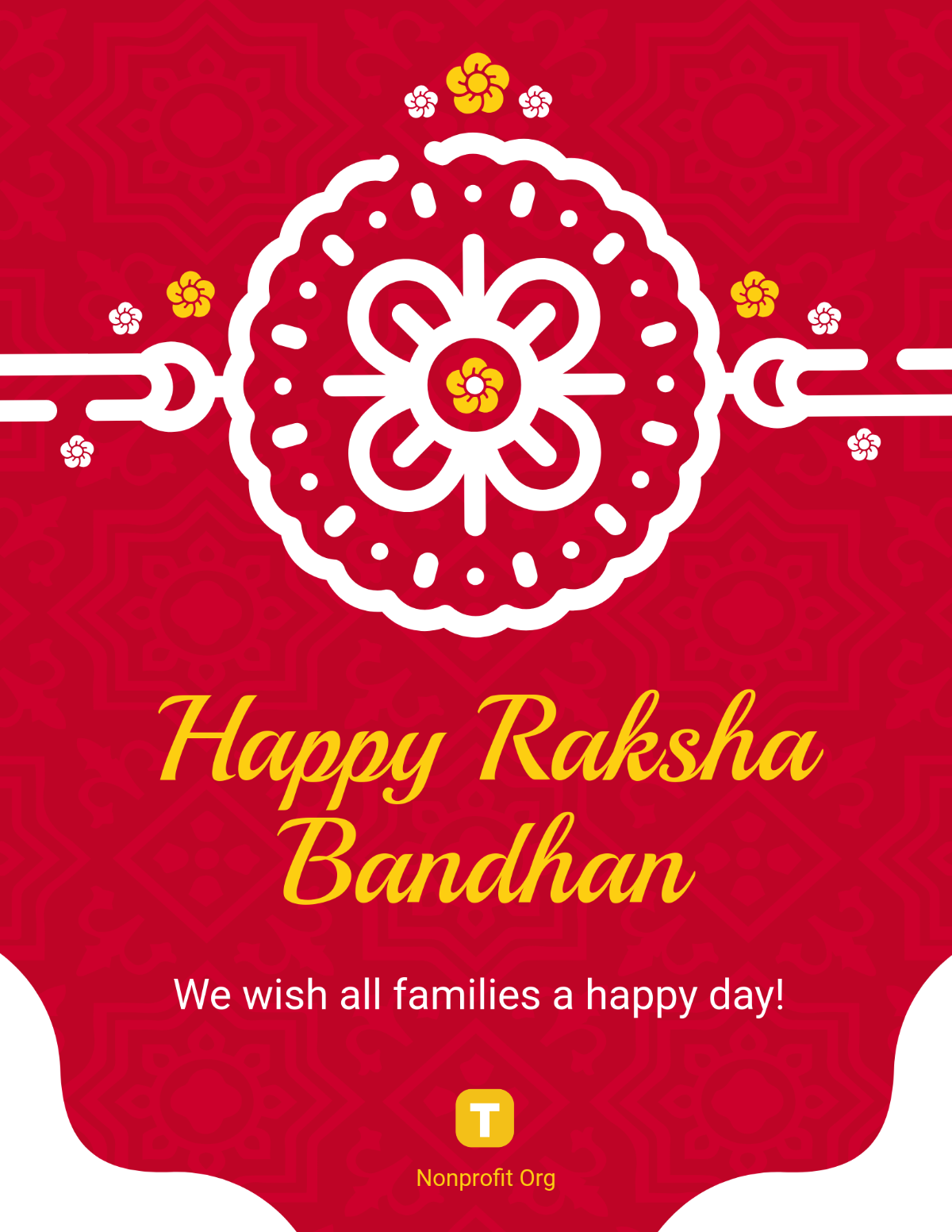 Free Happy Raksha Bandhan Flyer Template