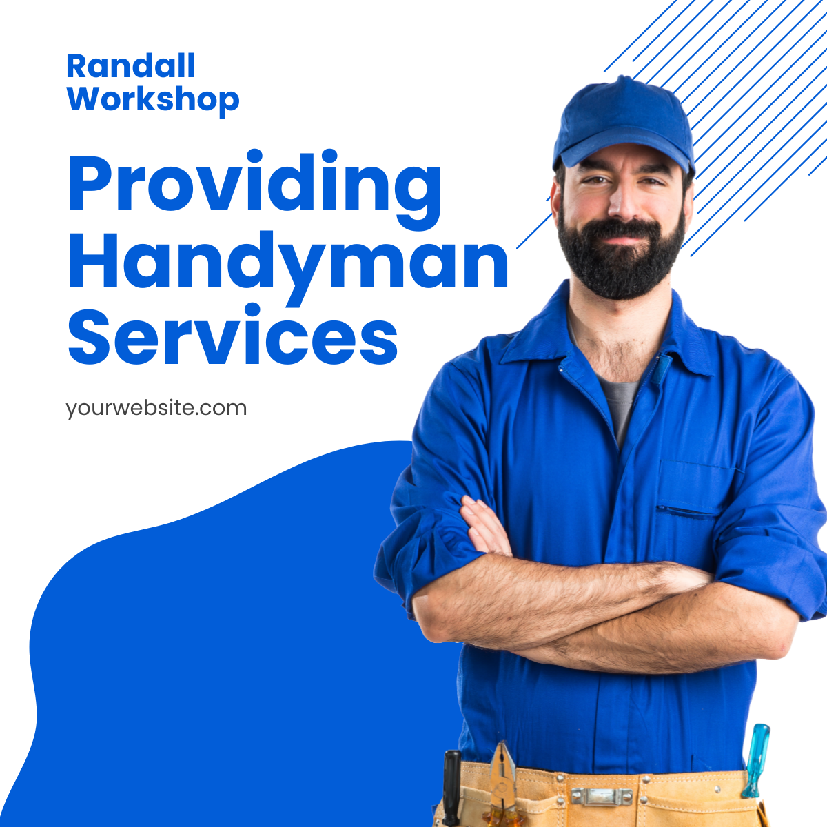 Professional Handyman Services Linkedin Post Template