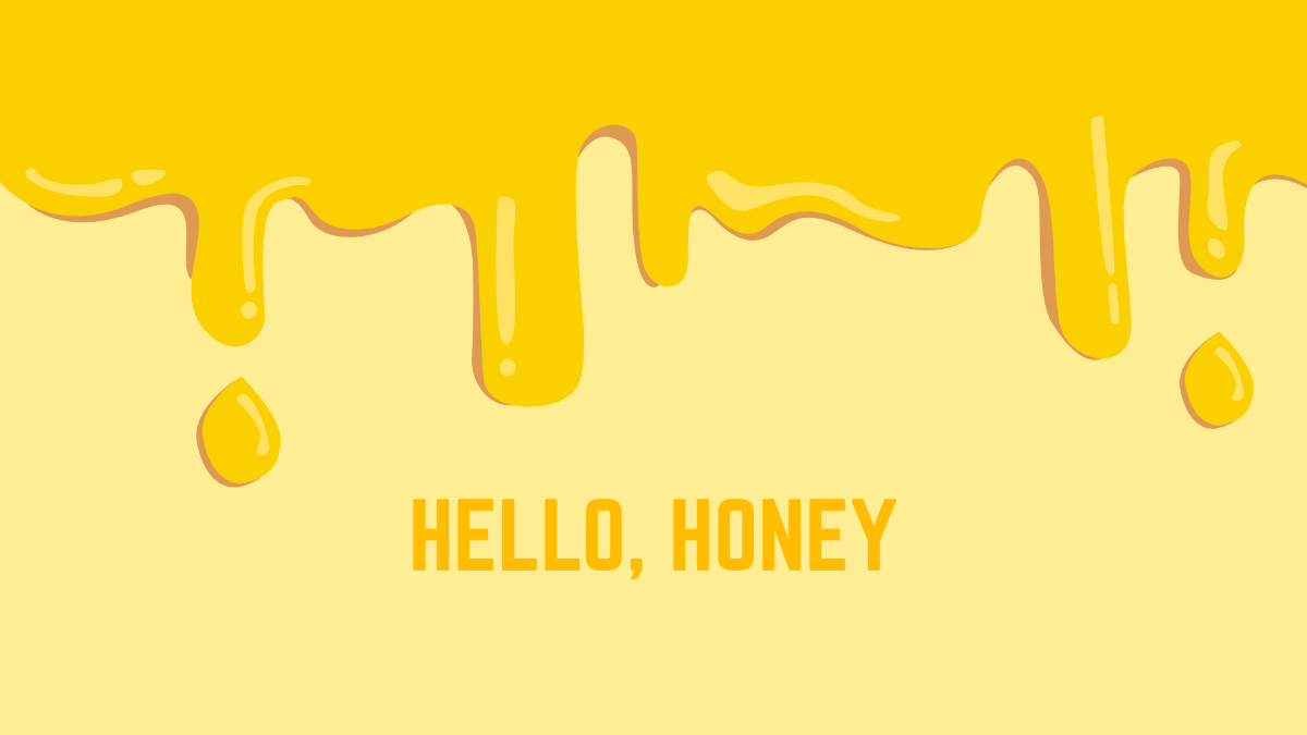 Honey Yellow Wallpaper Template