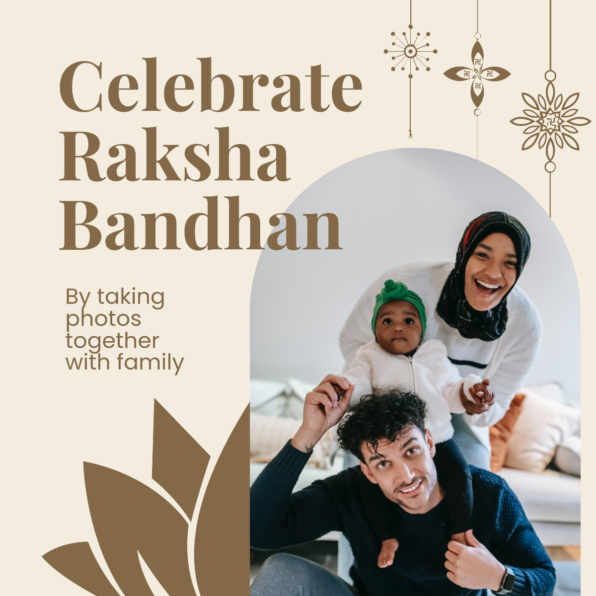 Photo Raksha Bandhan Instagram Post Template - Edit Online & Download