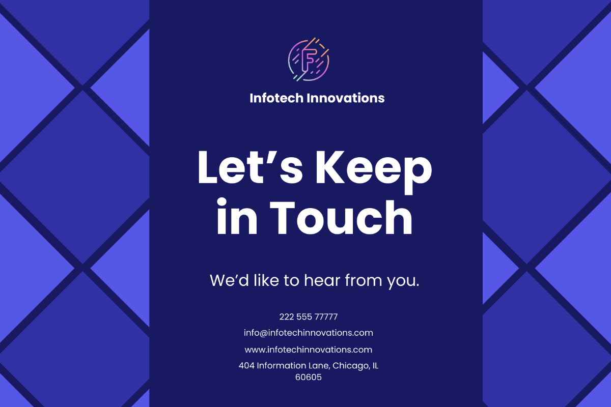 Keep In Touch Business Card