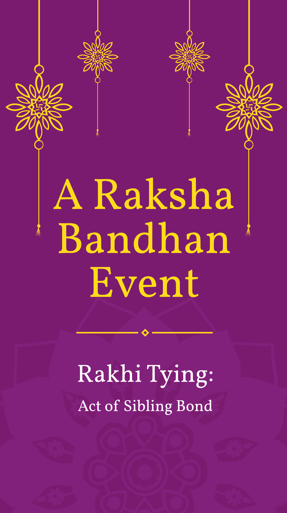 Raksha Bandhan Event Instagram Story Template