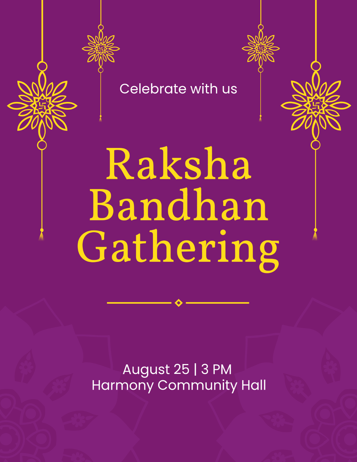Free Raksha Bandhan Event Flyer Template