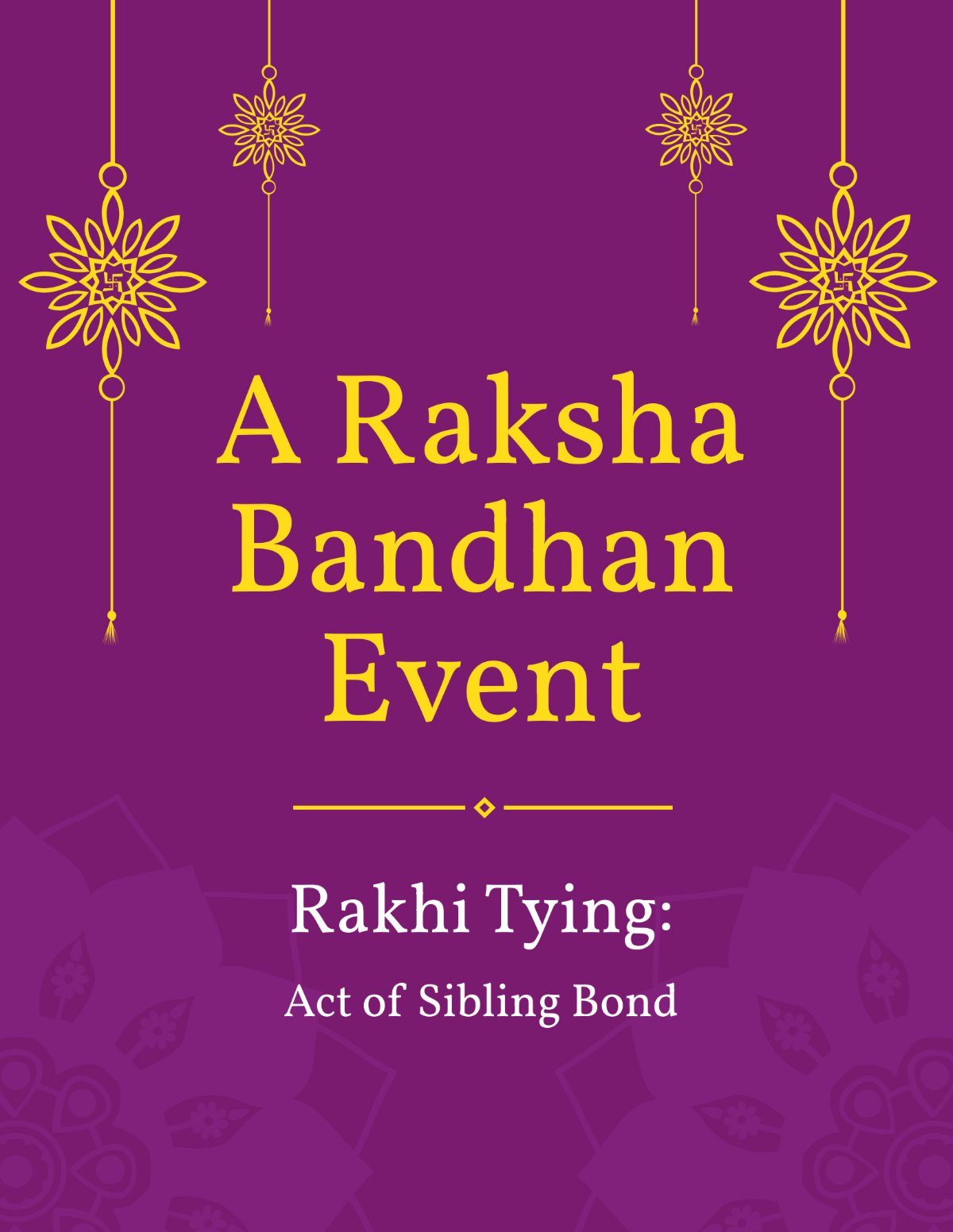 Raksha Bandhan Event Flyer Template