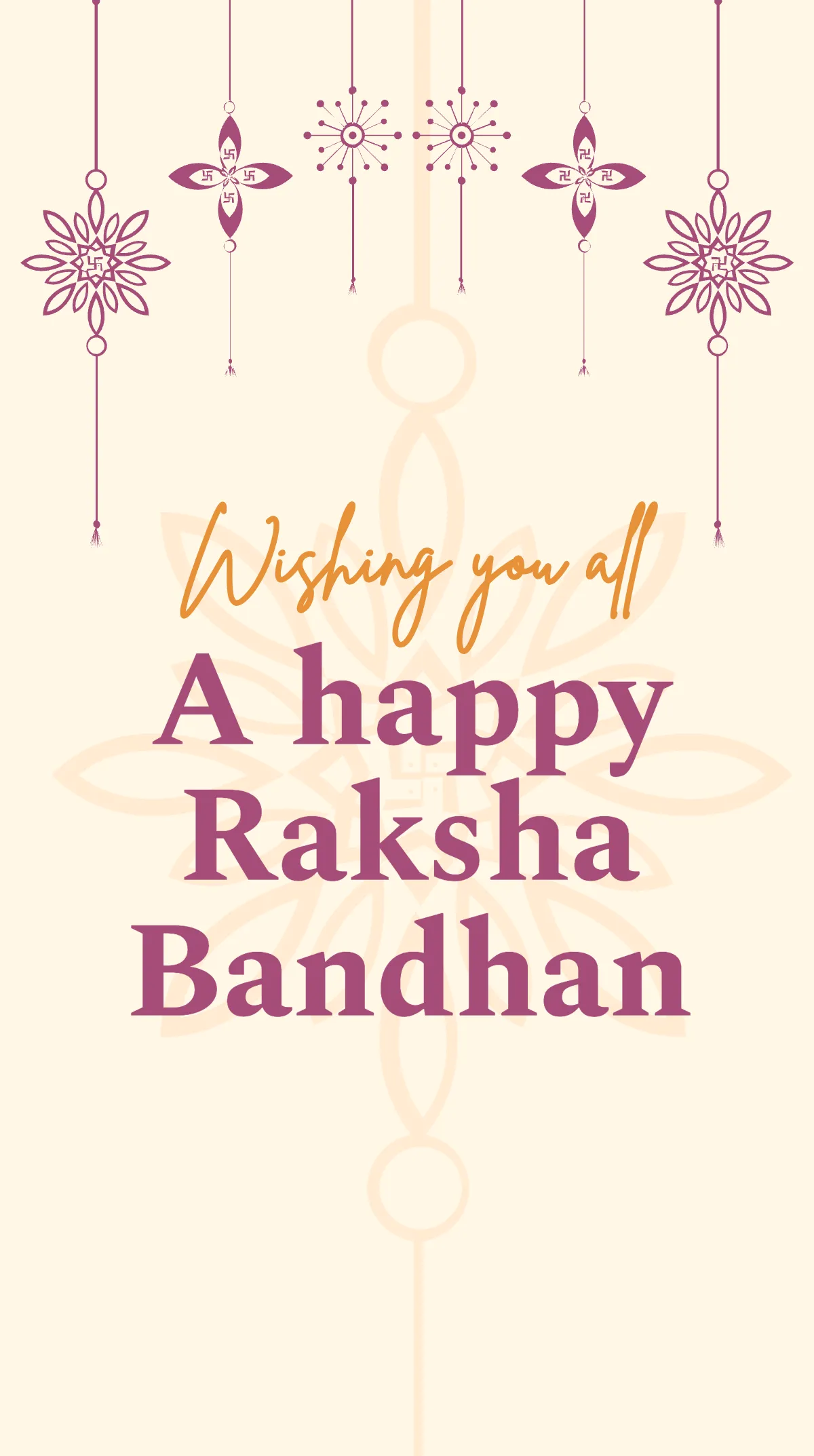 Free Modern Raksha Bandhan Instagram Story Template to Edit Online